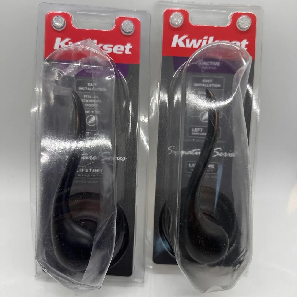 Kwikset Venetian Bronze Tustin Dummy Lever Set 2‎ Pack Inactive Door Hardware